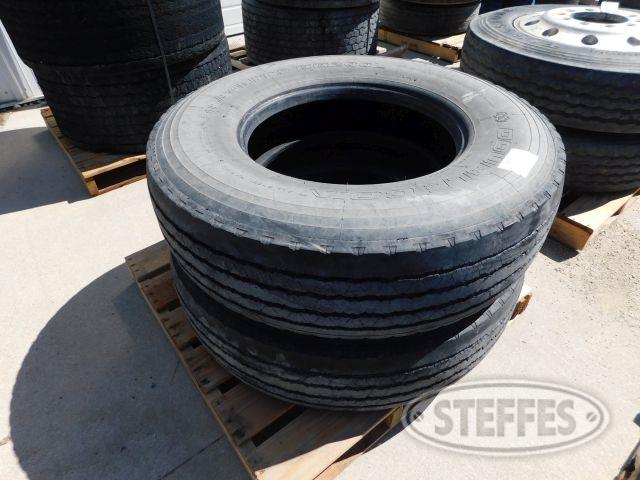 (2) Double Coin 315/80R22.5 Tires